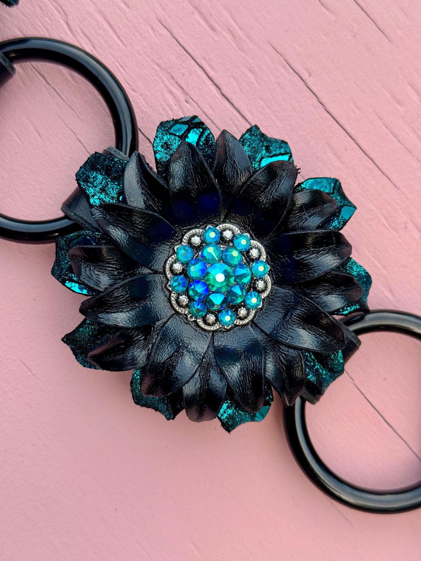 Black Turquoise Ring Breast Collar