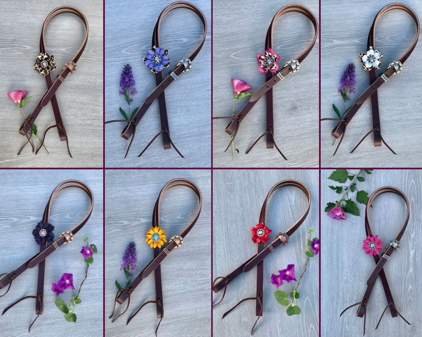 Plain Posey Headstalls (21 STYLES)