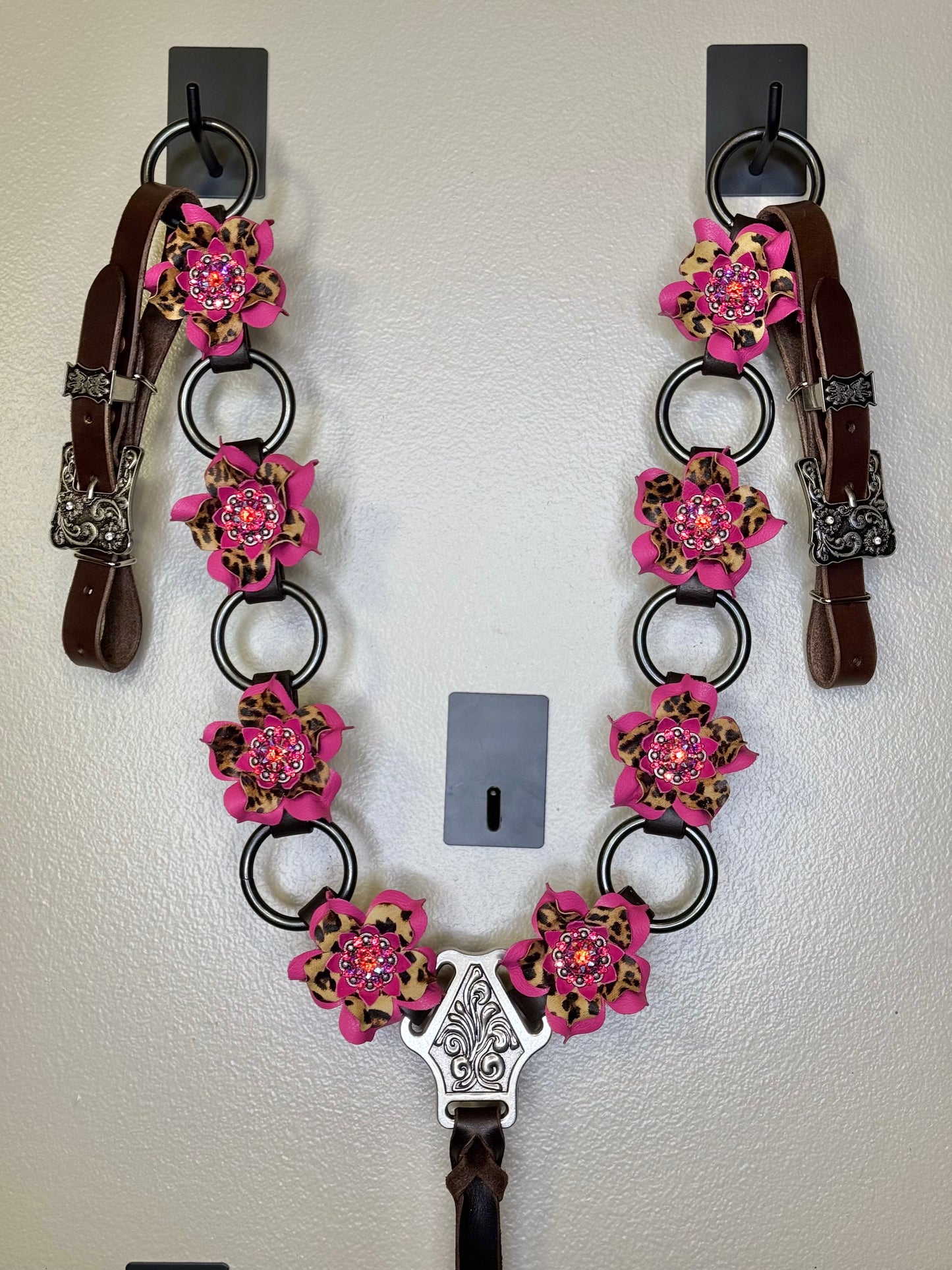 Pink Cheetah Ring Breast Collar