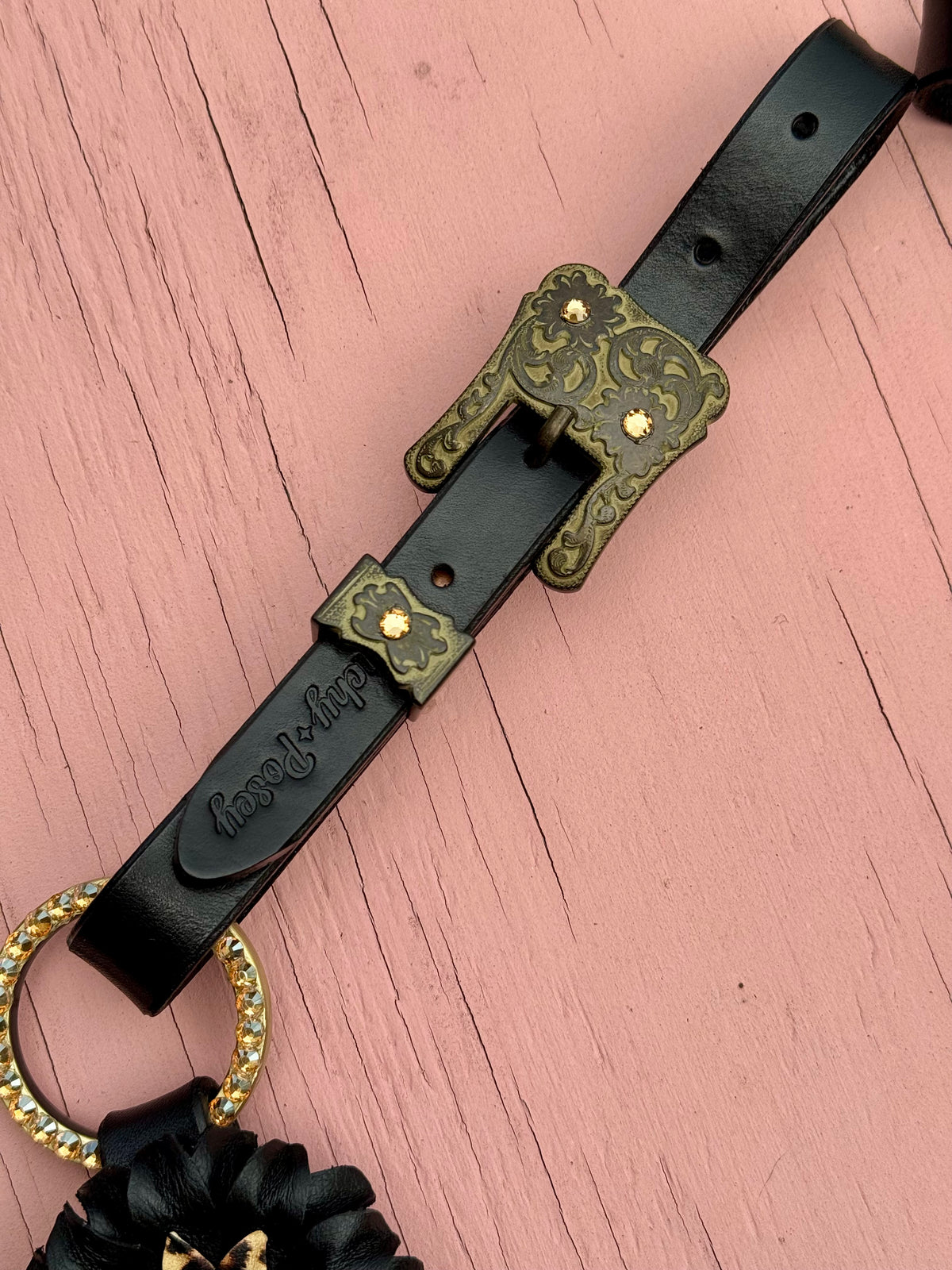 Black Cheetah Breast Collar