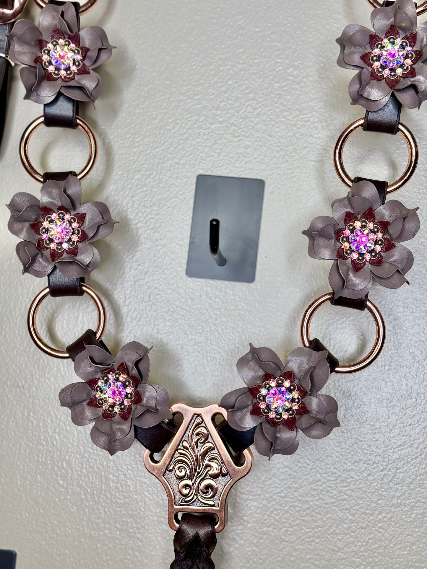Taupe Rose Gold Ring Breast Collar