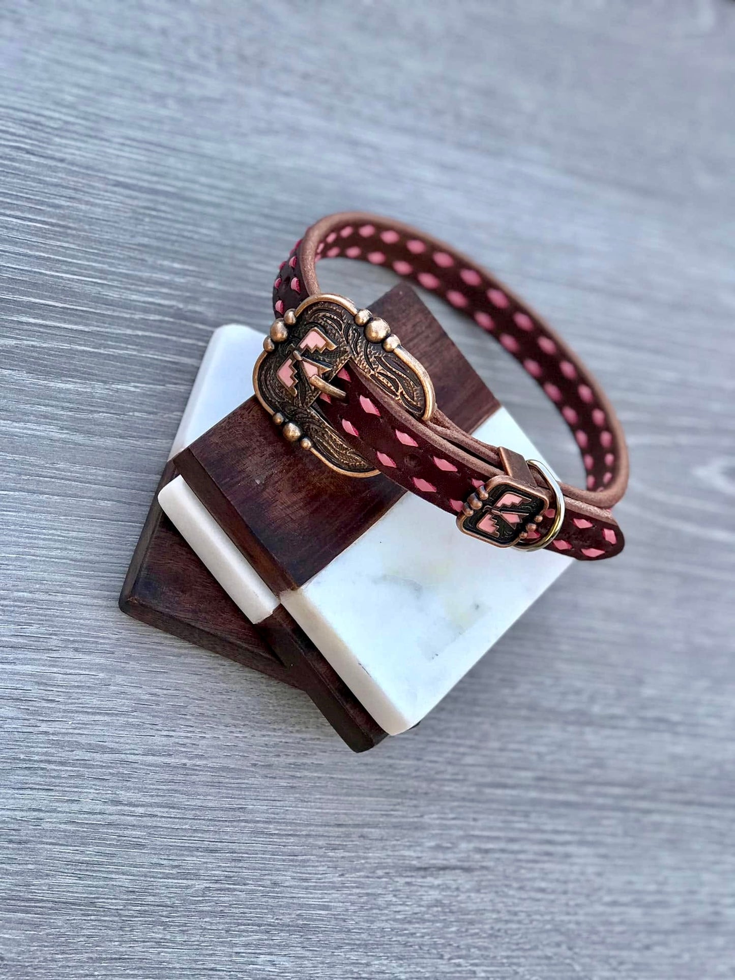 Pink Thunderbird Dog Collar