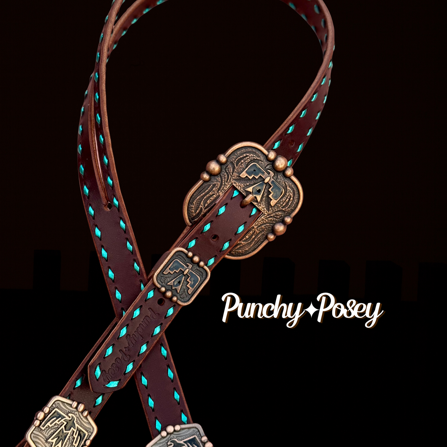 Turquoise Thunderbird Headstall