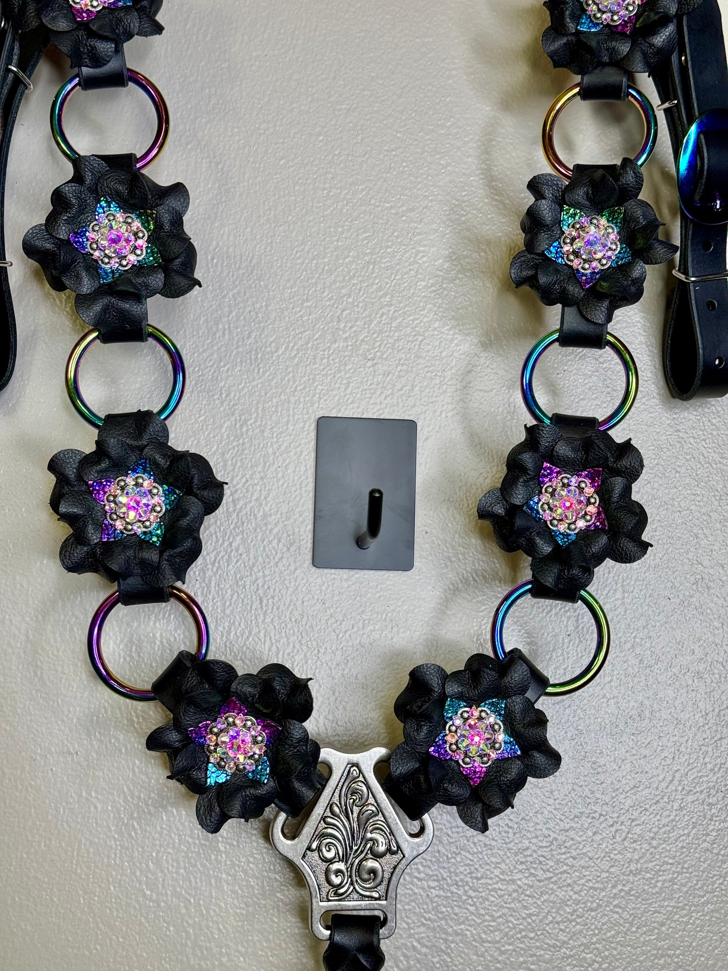 Black Rainbow Ring Breast Collar