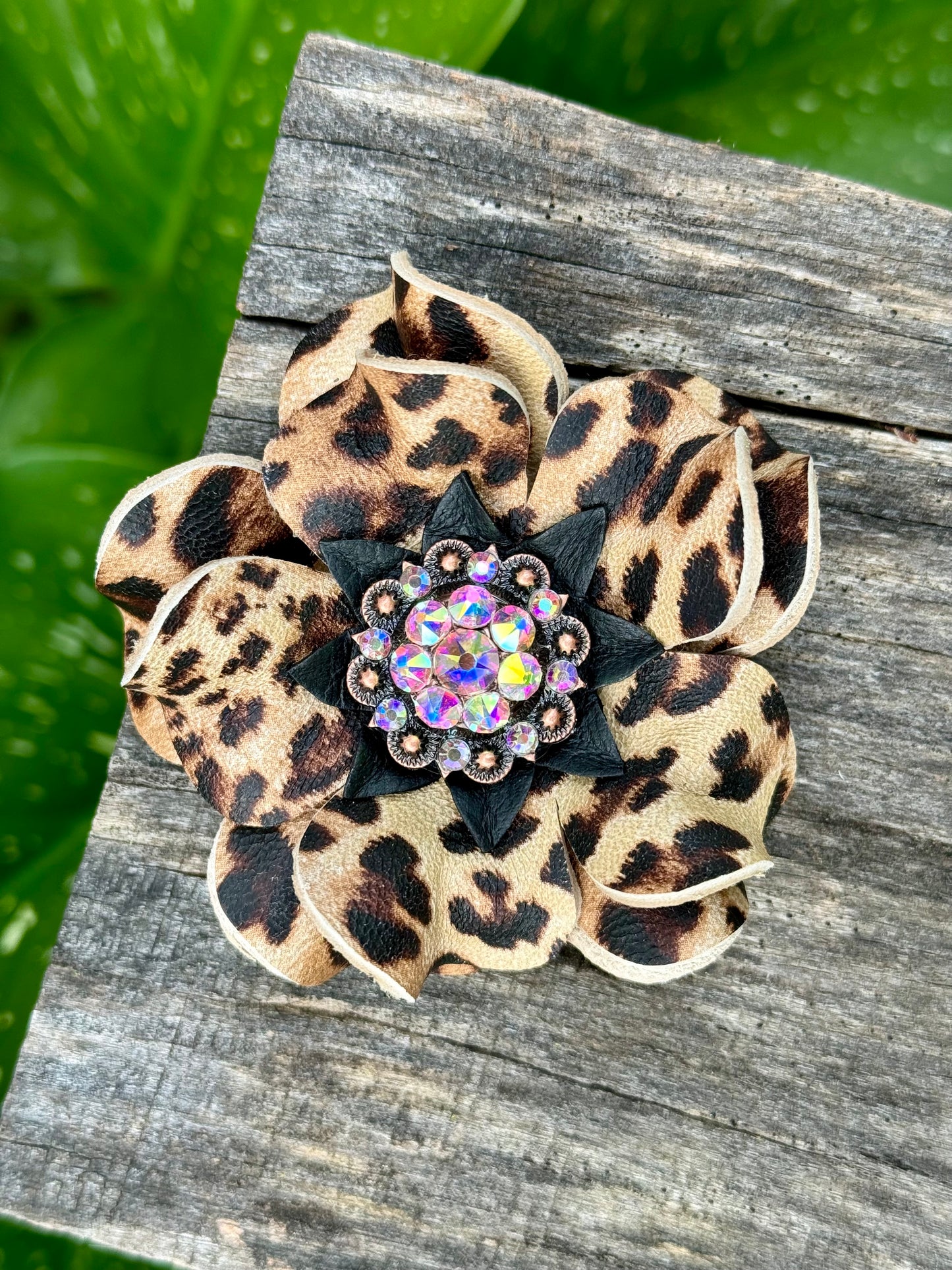 Cheetah Bling Punchy Posies