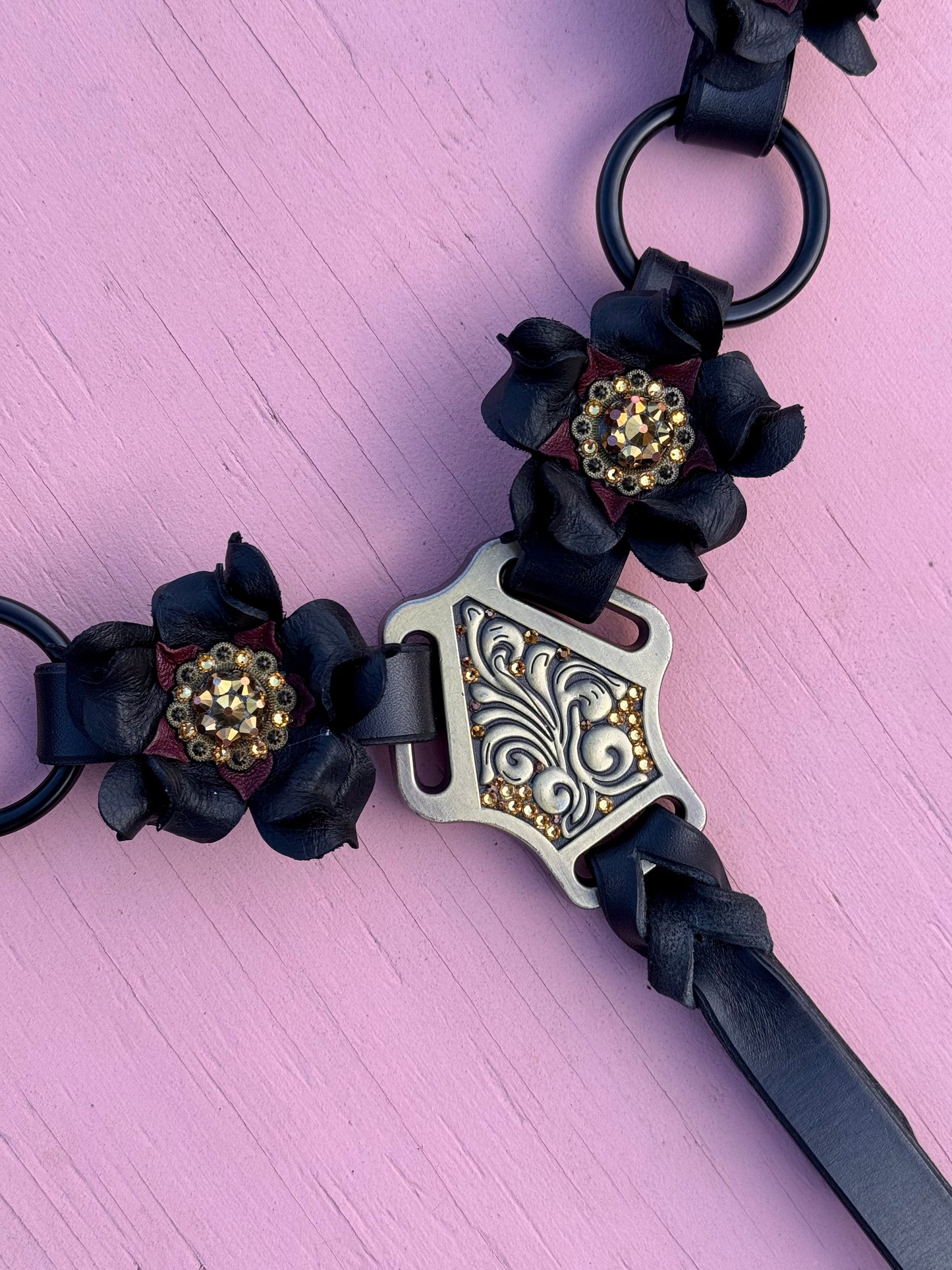 Black Gold Ring Breast Collar