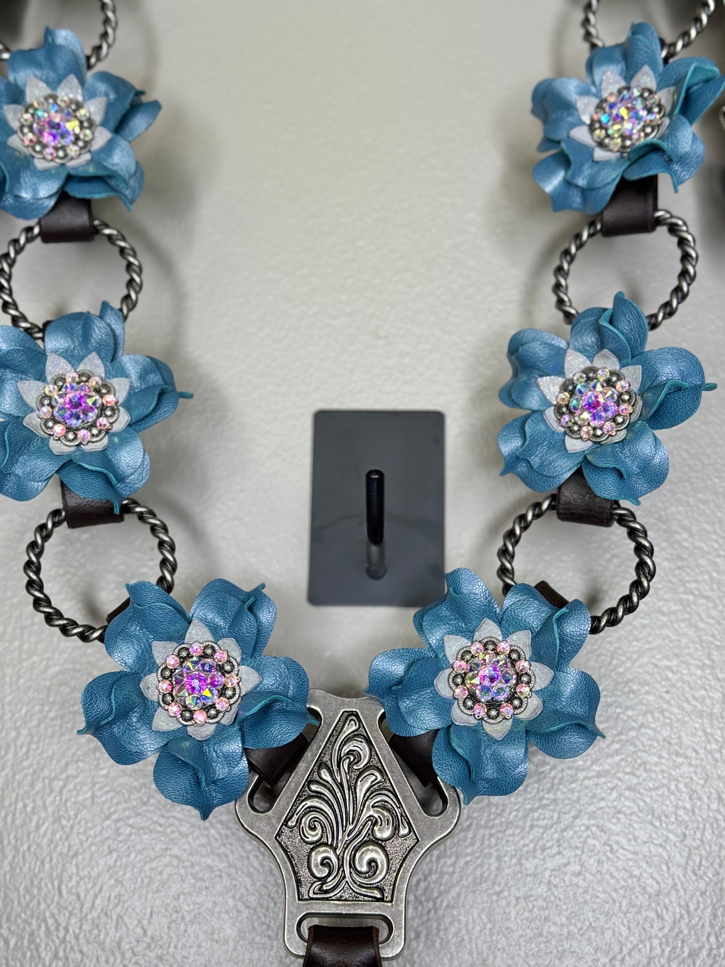 Ice Blue Posey Ring Breast Collar