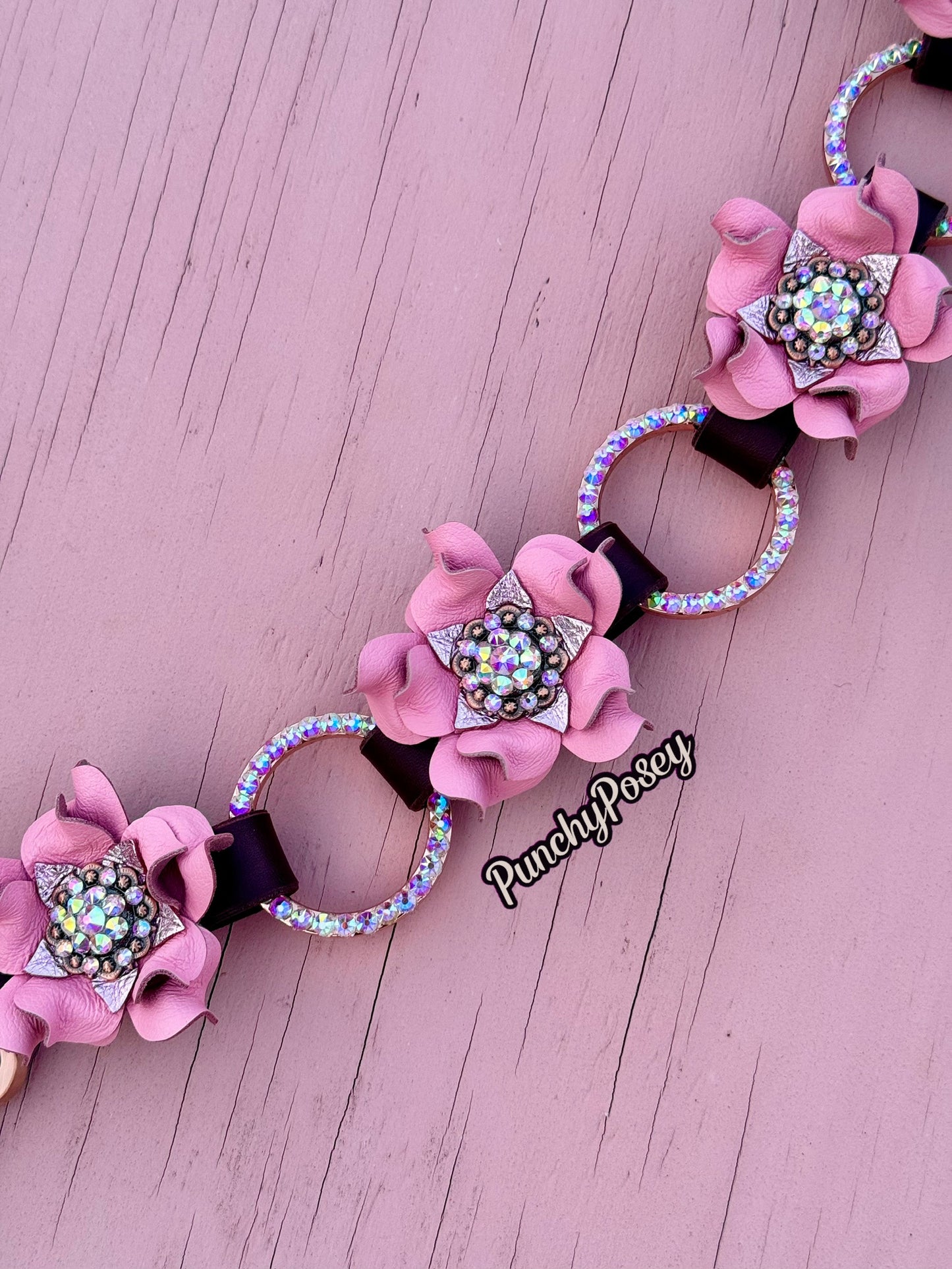 Pink Bling Ring Breast Collar