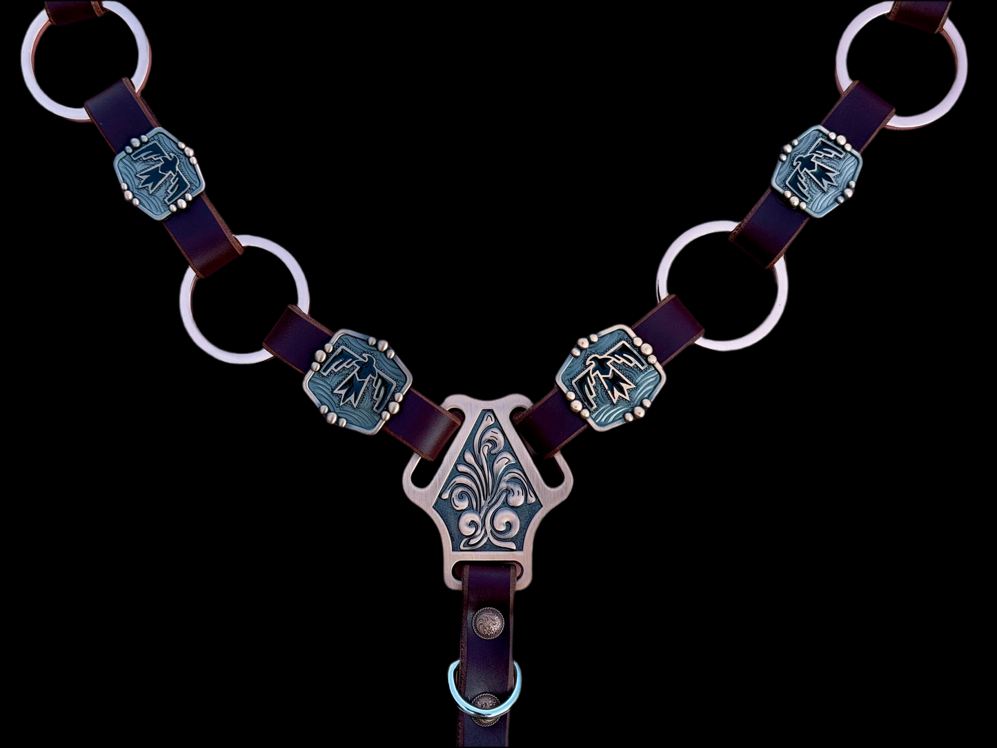Black Thunderbird Ring Breast Collar