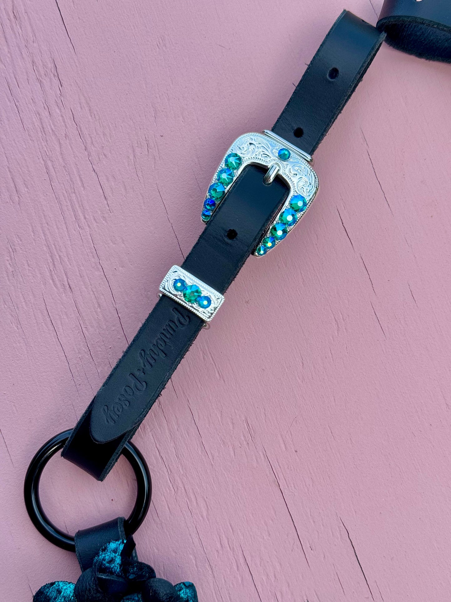 Black & Turquoise Ring Breast Collar