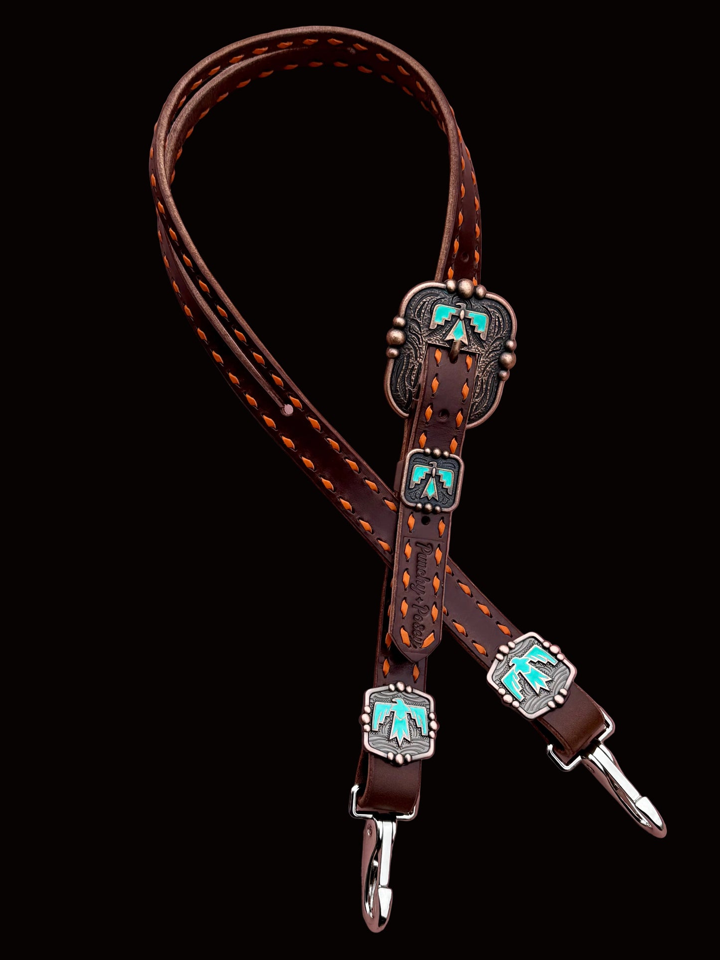 Orange Thunderbird Headstall