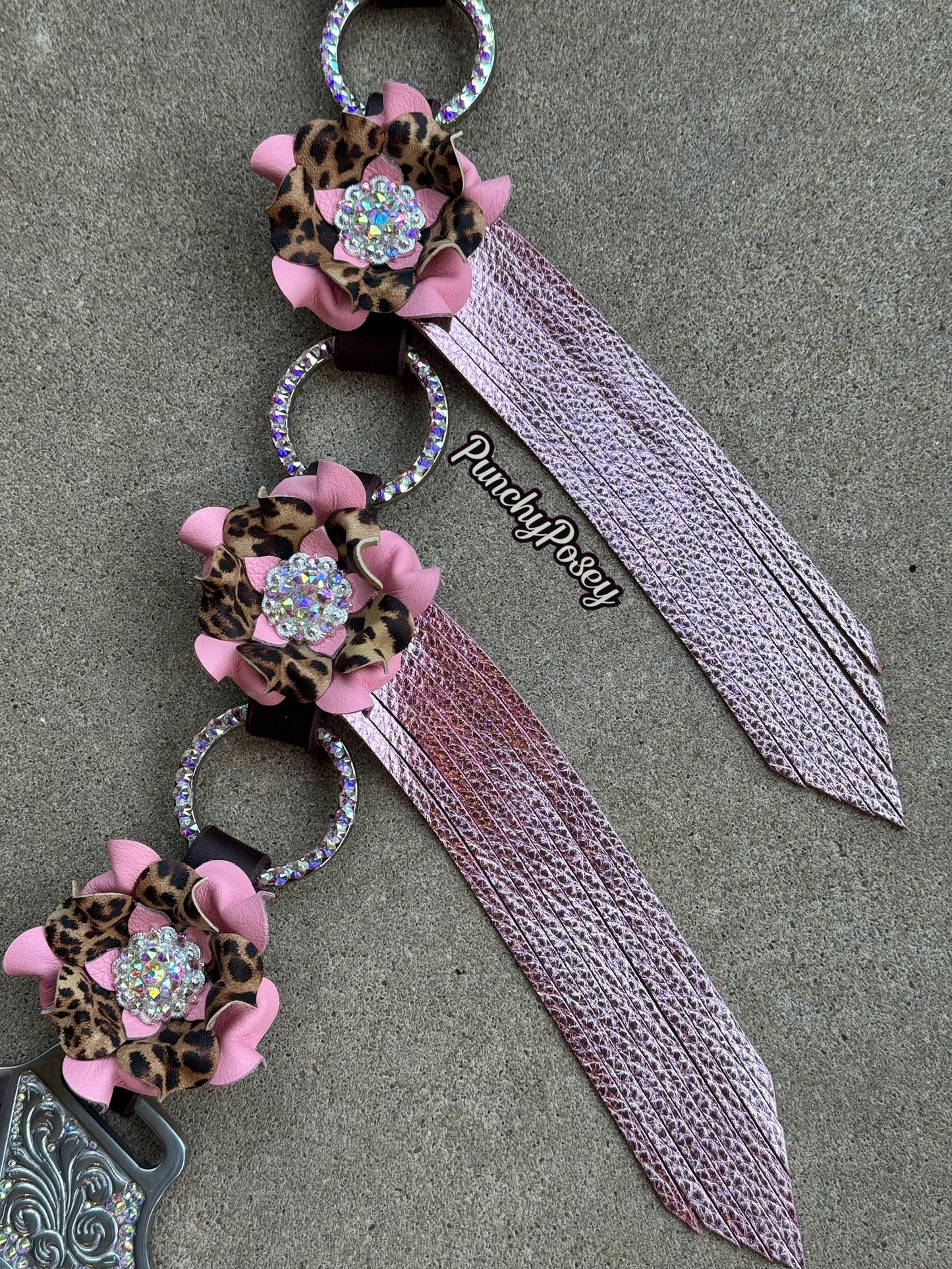 Pink Cheetah Breast Collar