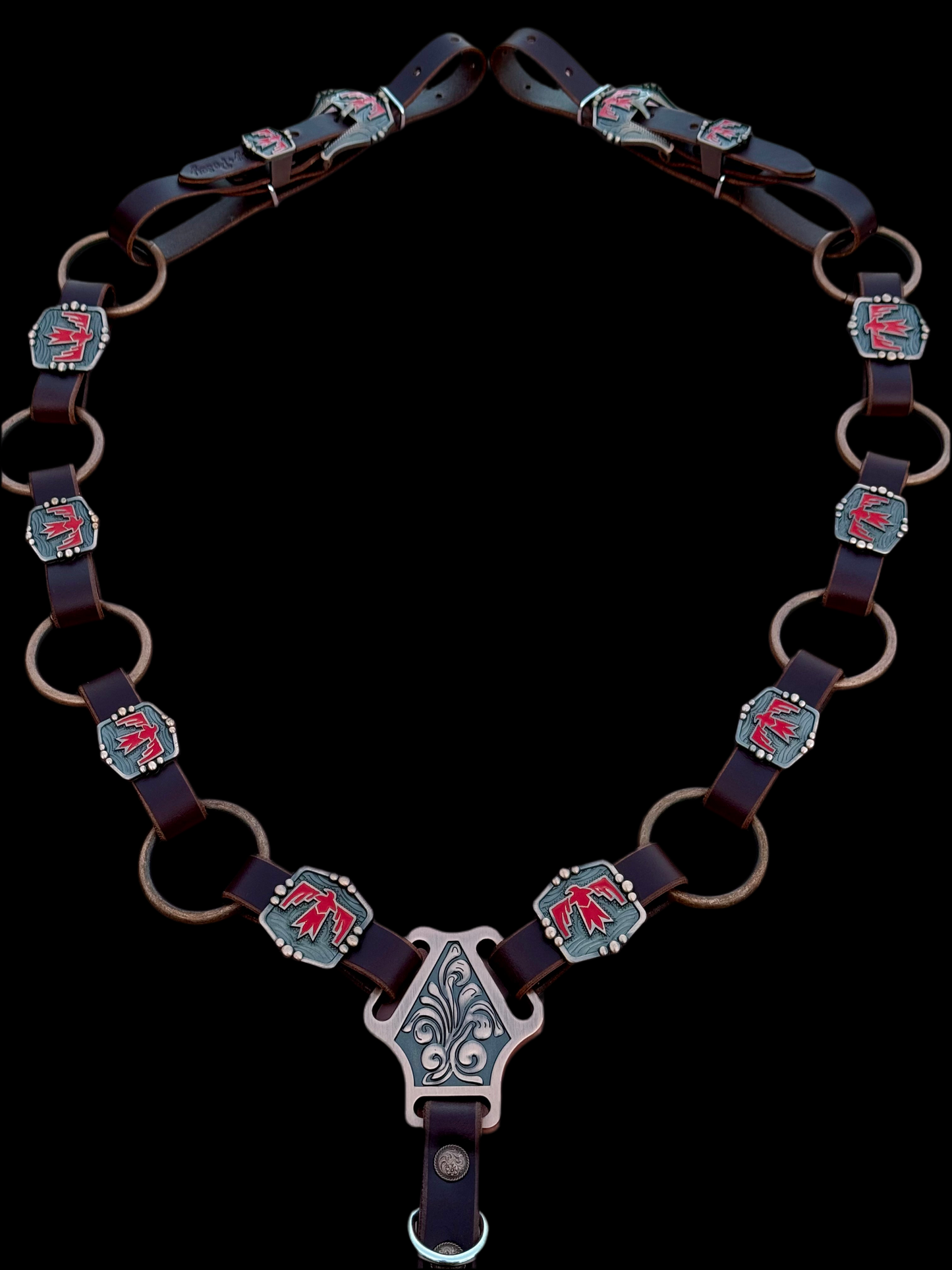 Red Thunderbird Ring Breast Collar