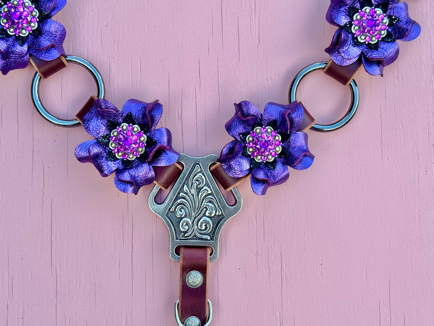 Purple Ring Breast Collar