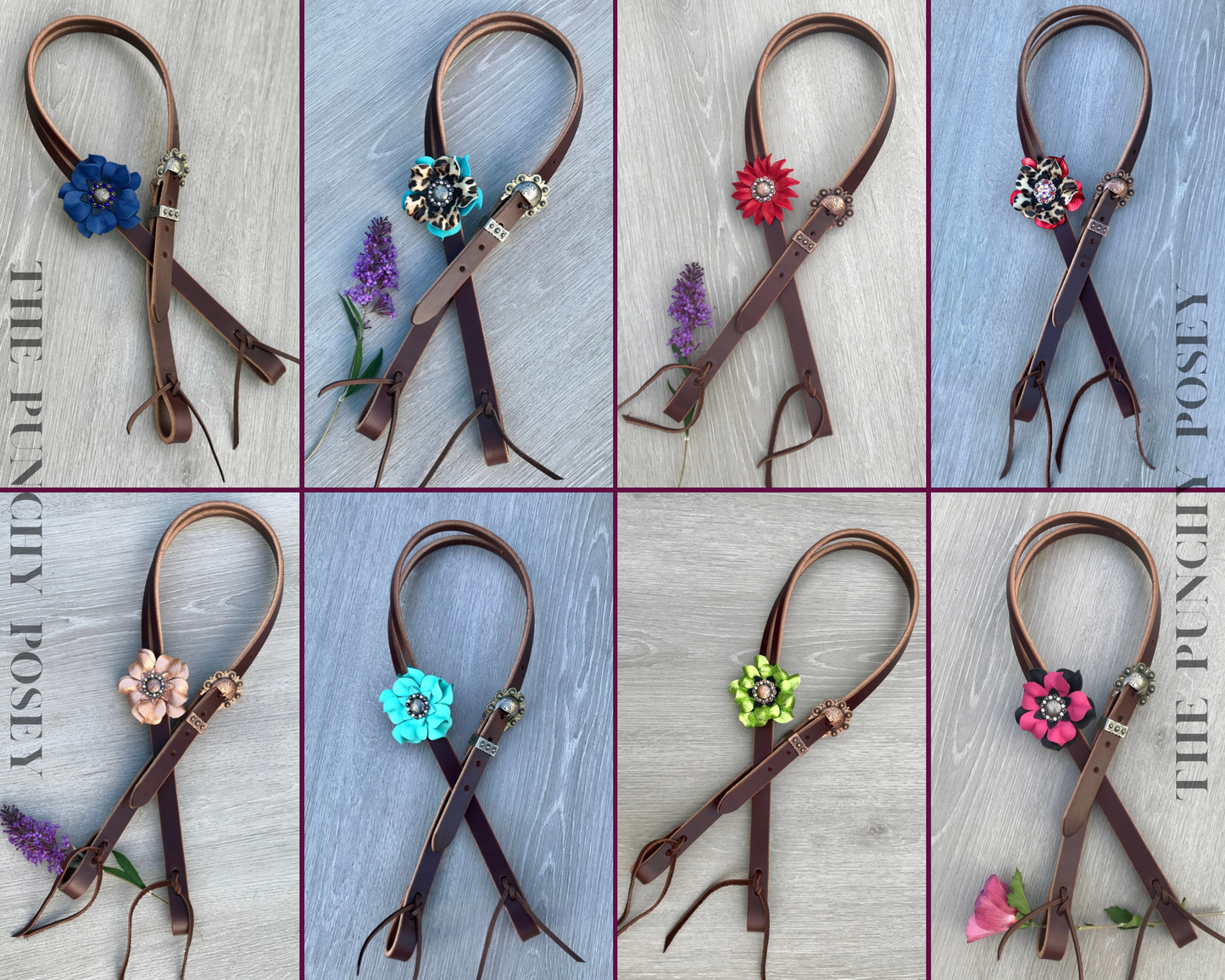 Plain Posey Headstalls (21 STYLES)