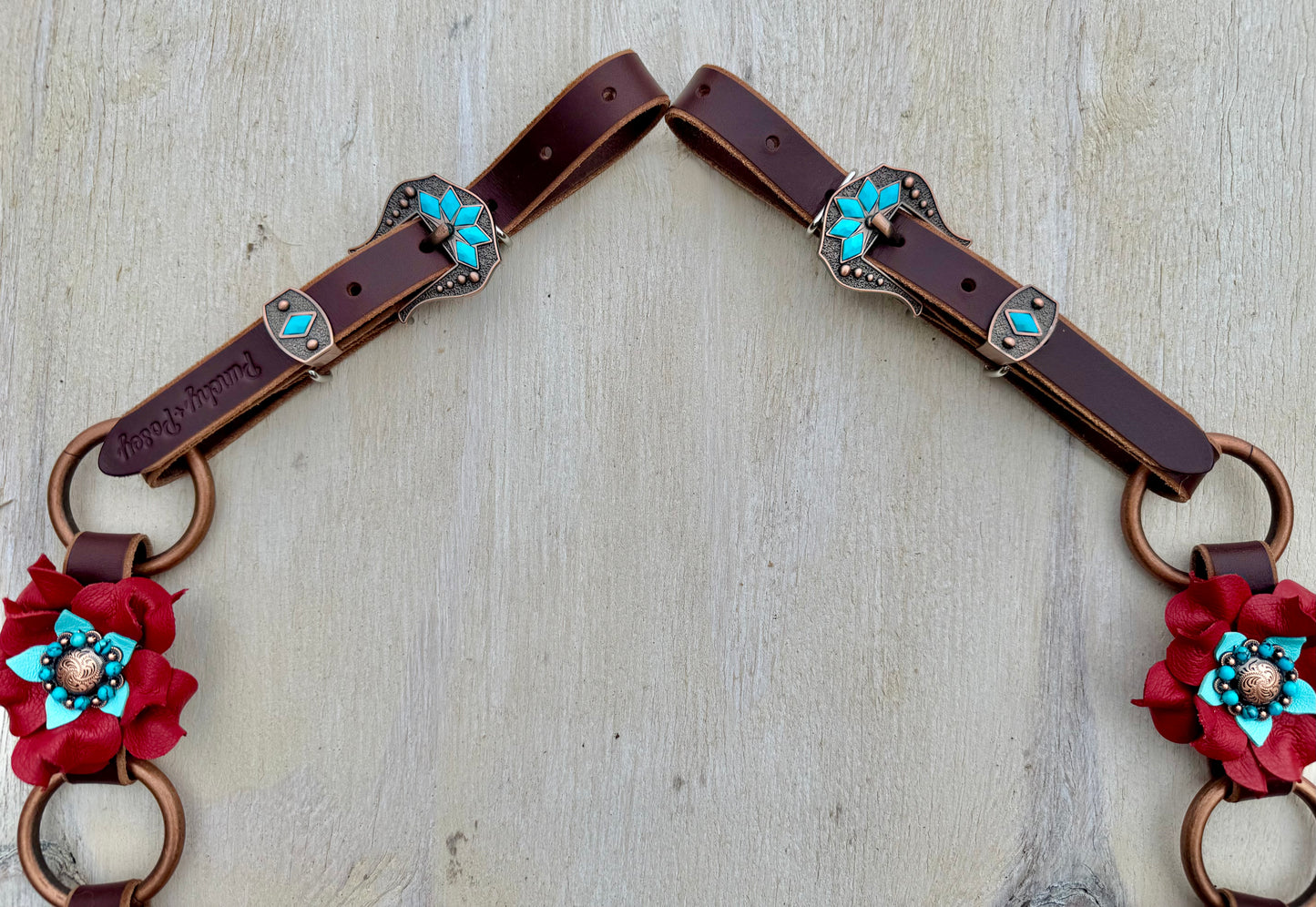 Red Turquoise Ring Breast Collar