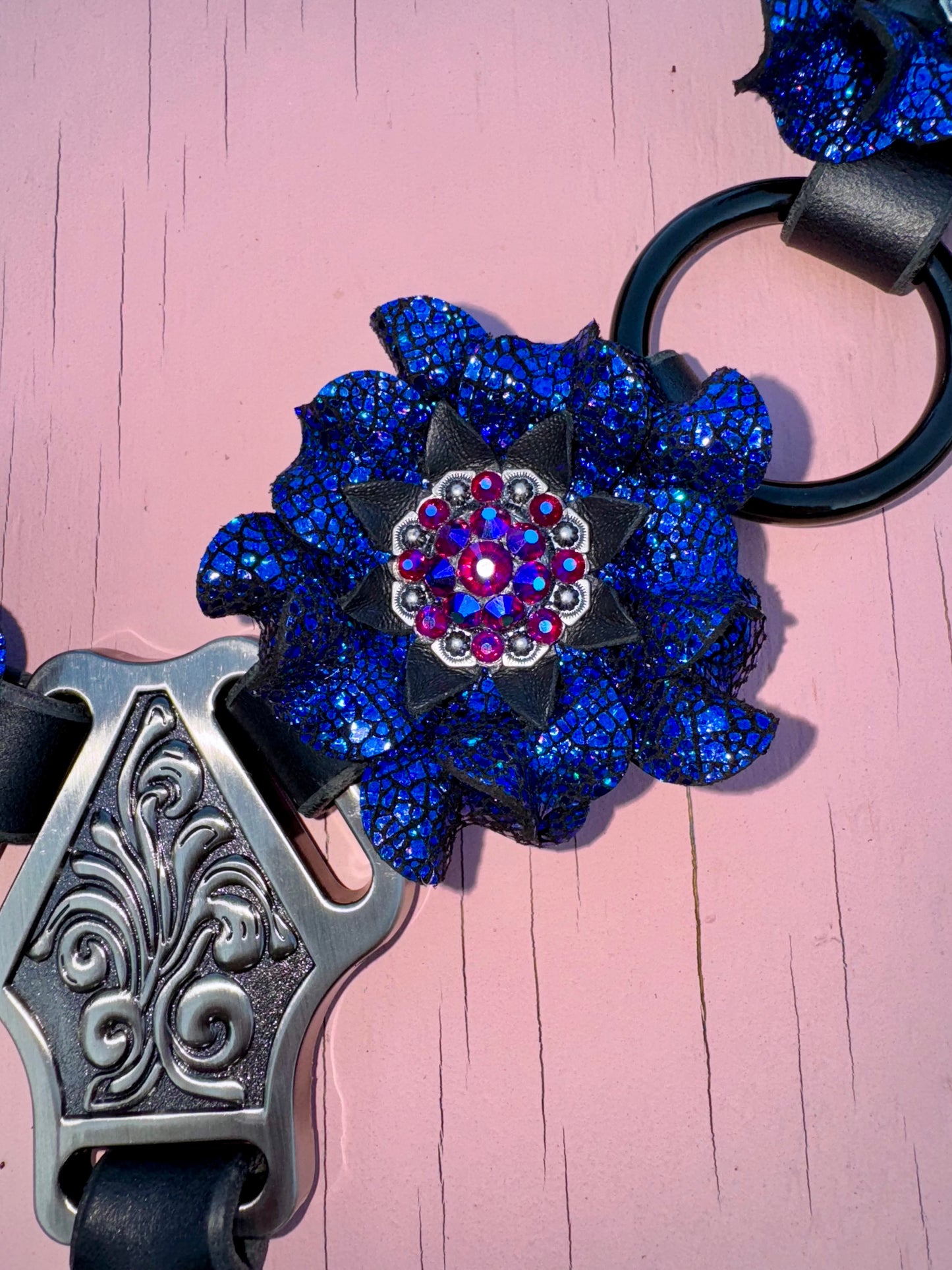 Royal Blue Ring Breast Collar