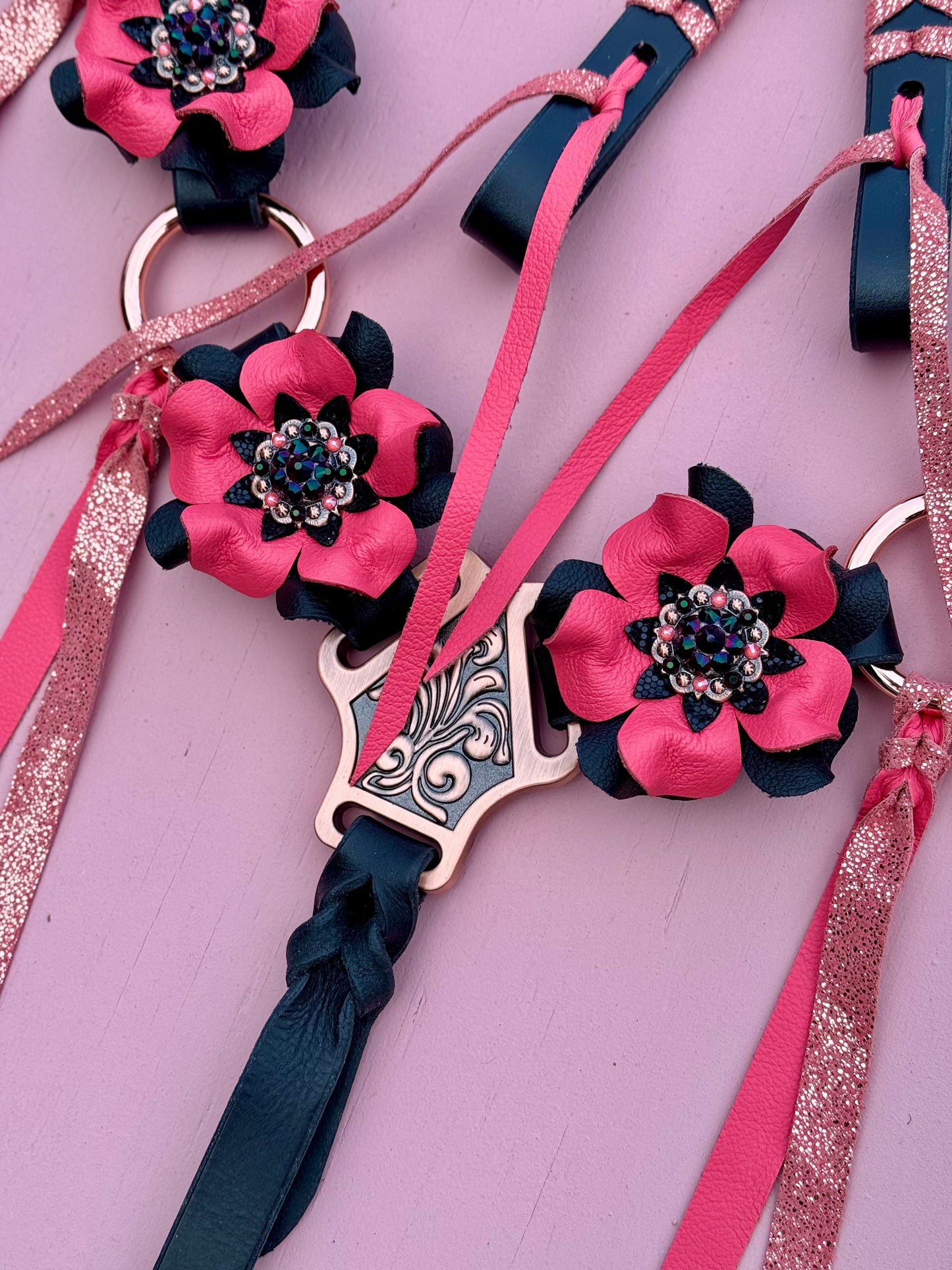 Black Coral Ring Set