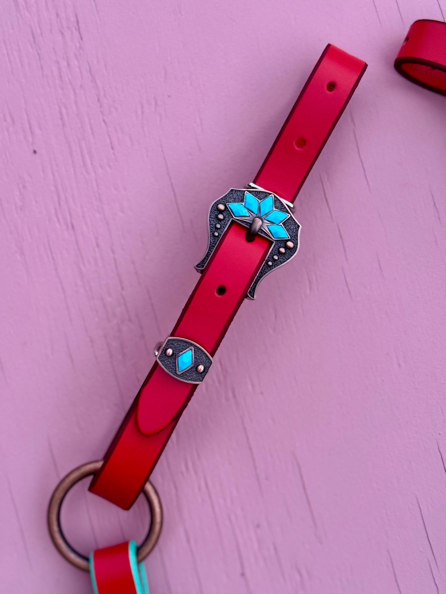 Red Turquoise Ring Breast Collar