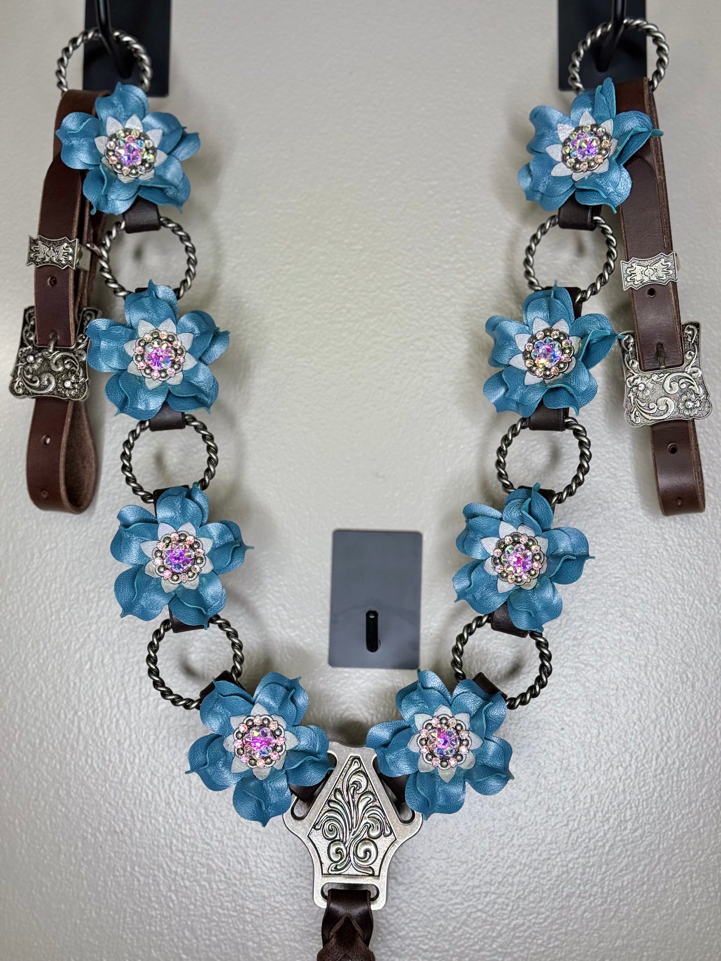 Ice Blue Posey Ring Breast Collar