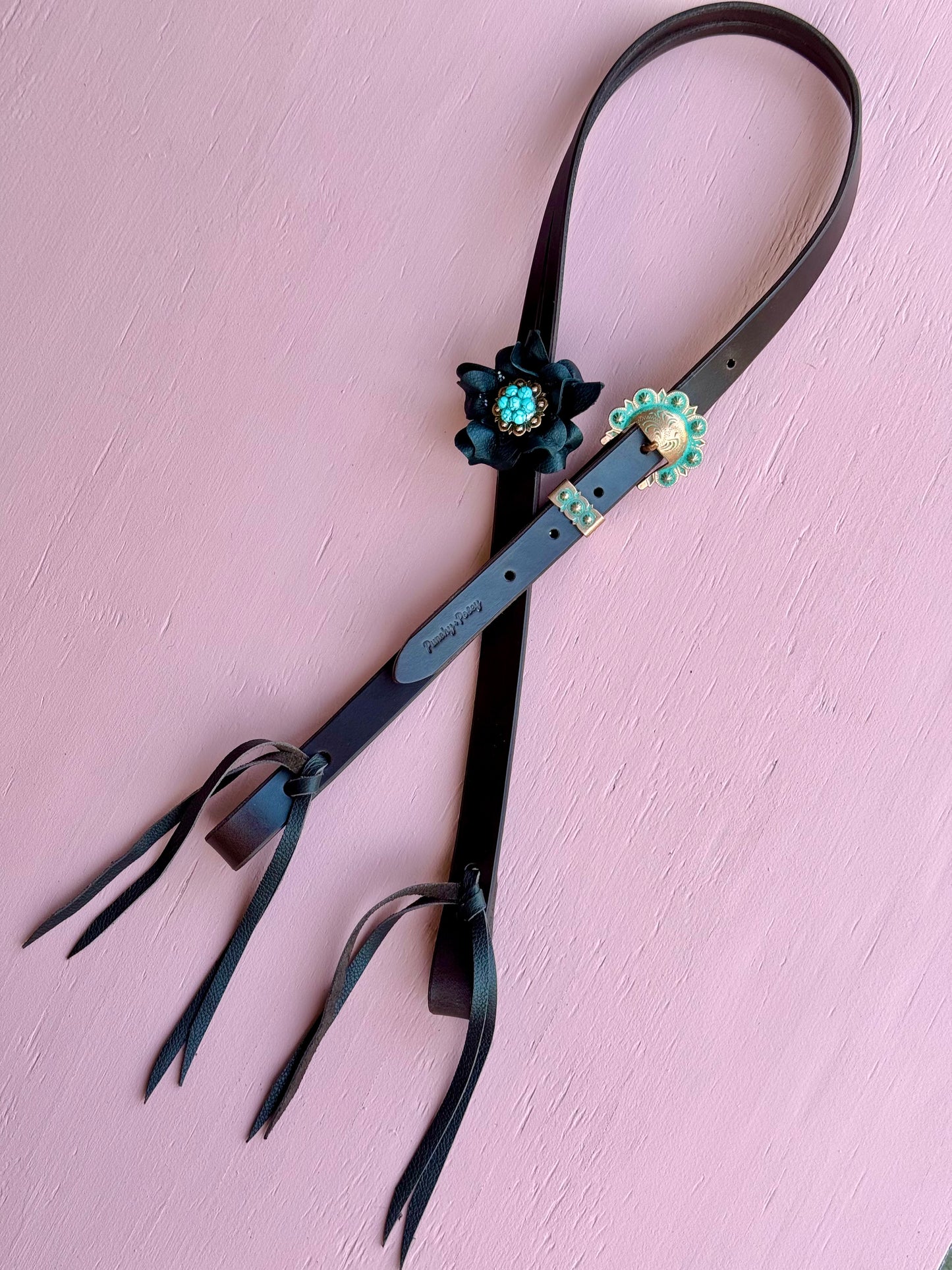 Black Turquoise Ring Breast Collar
