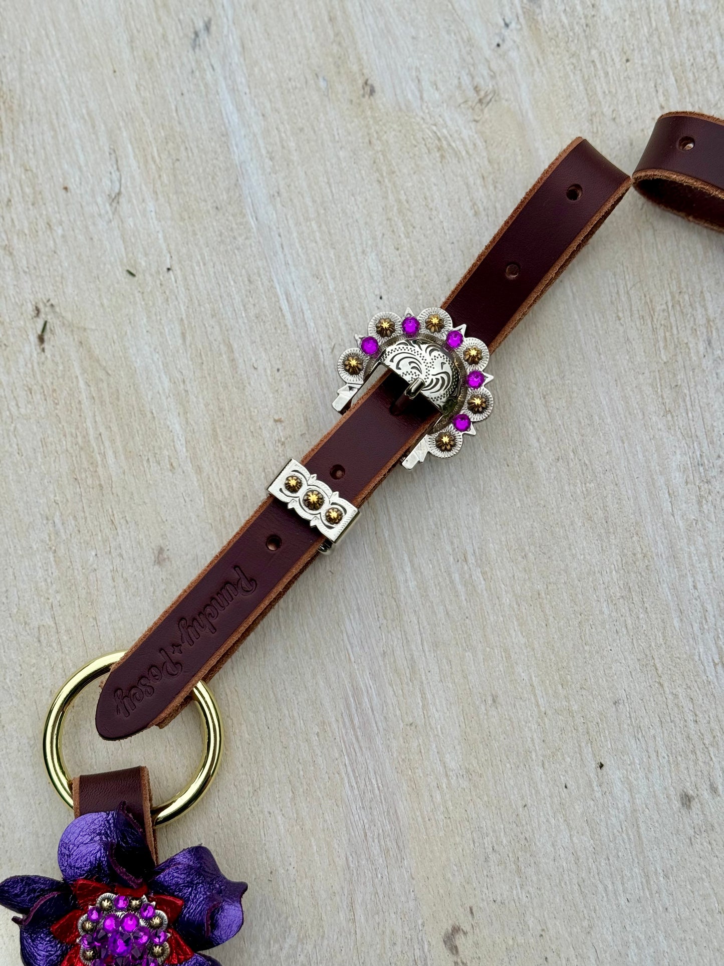 Purple Gold Ring Breast Collar