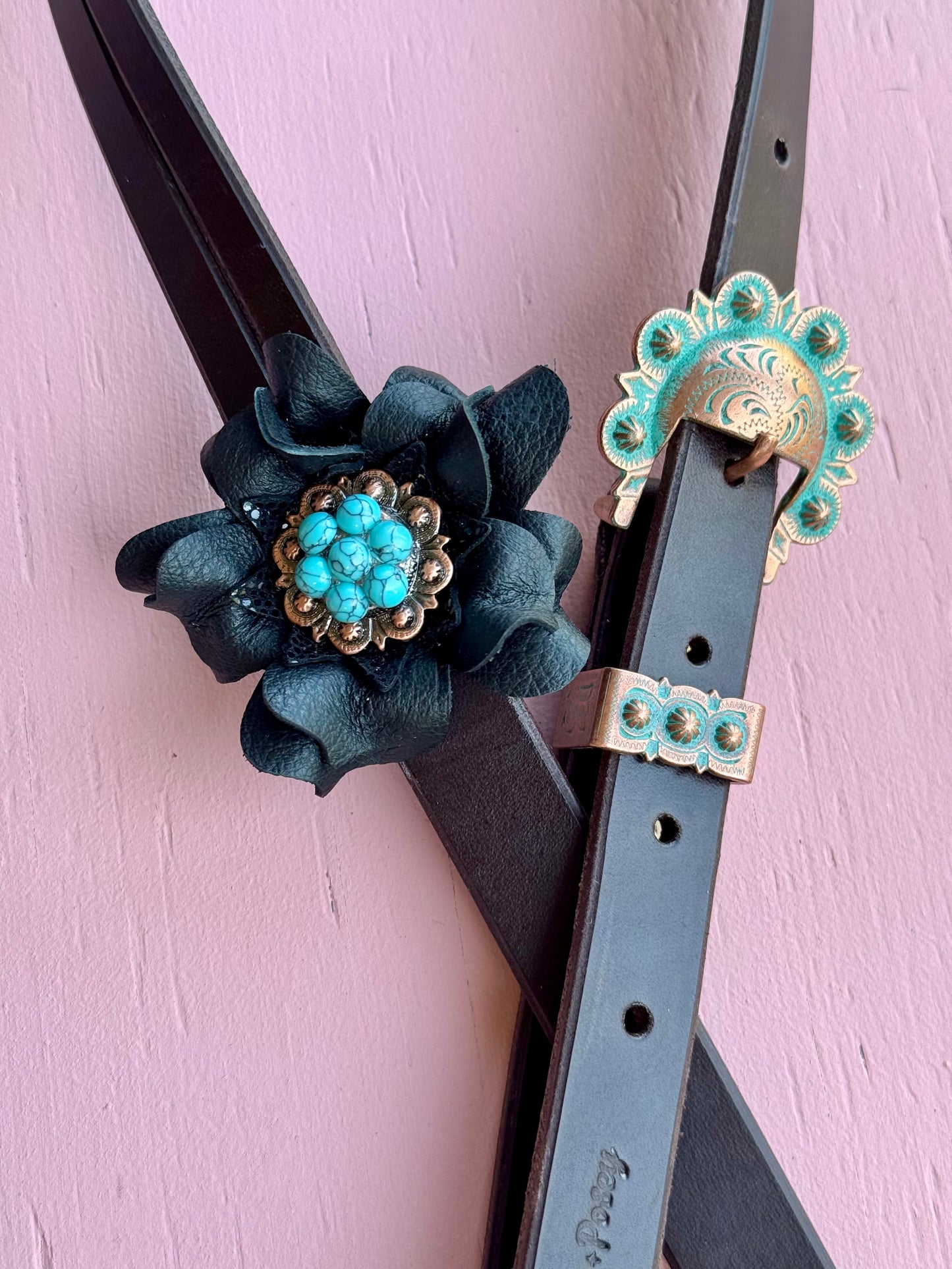 Black Turquoise Ring Breast Collar