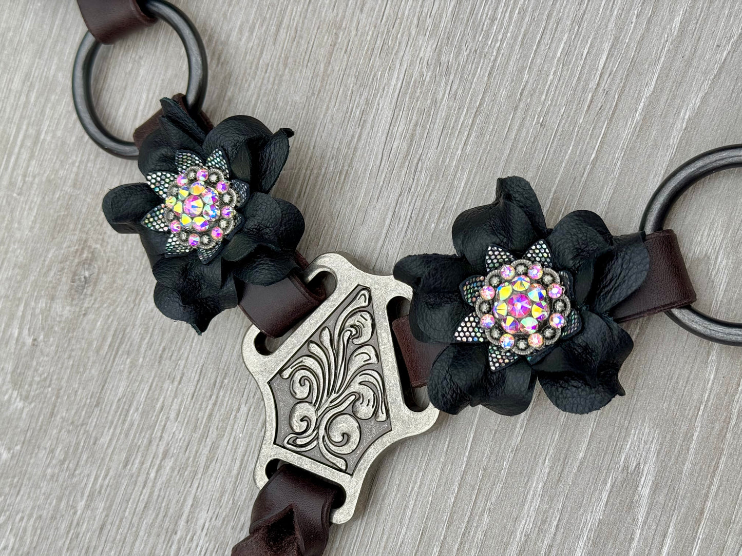 Black Posey Ring Breast Collar