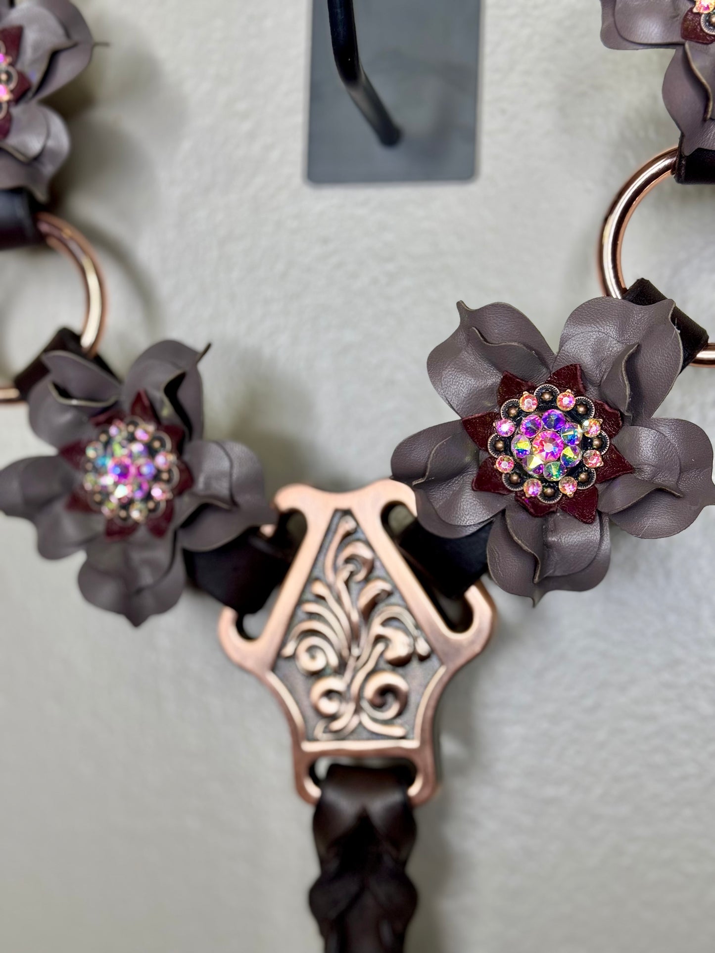 Taupe Rose Gold Ring Breast Collar