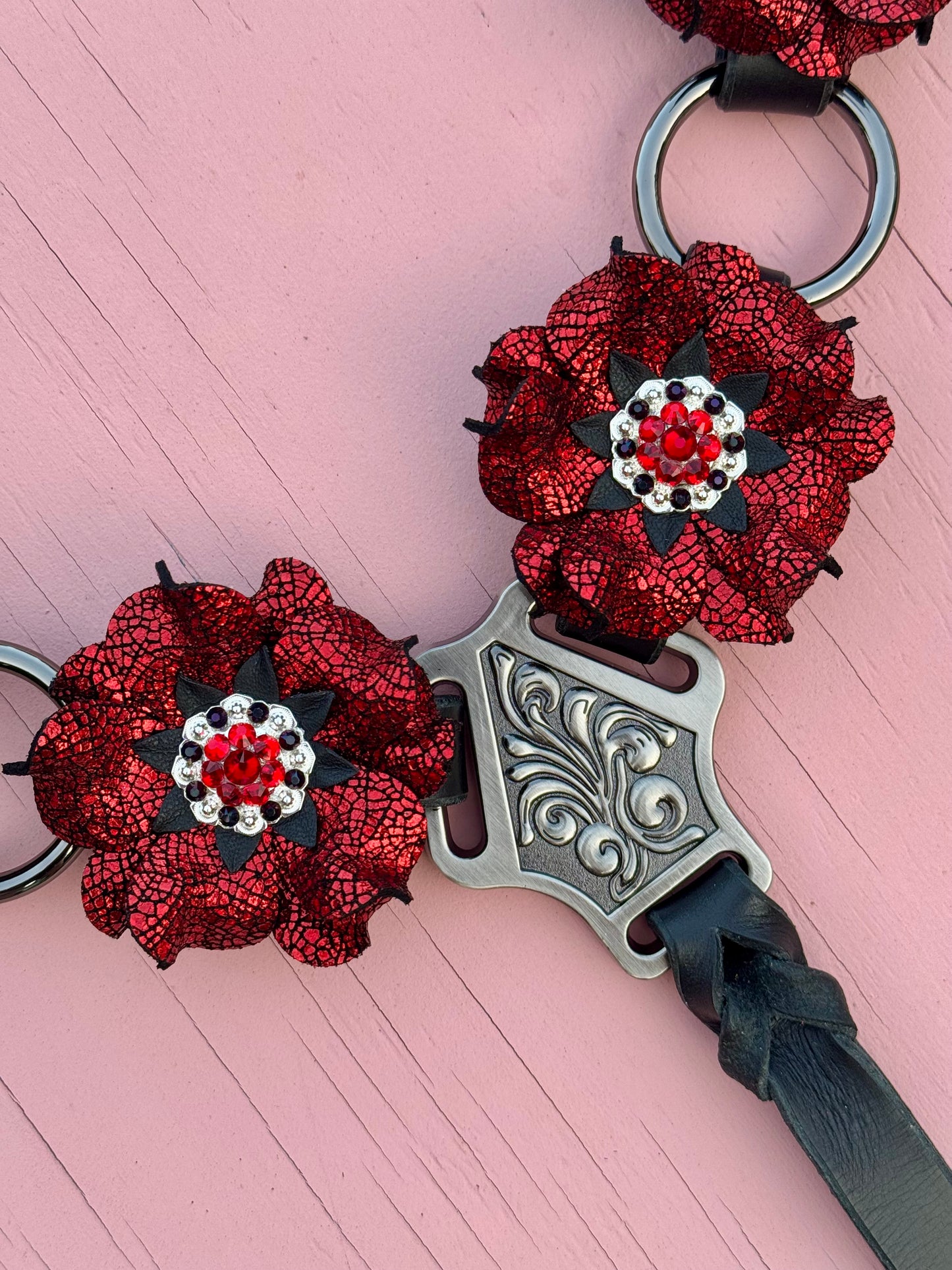 Red Sparkle Ring Breast Collar