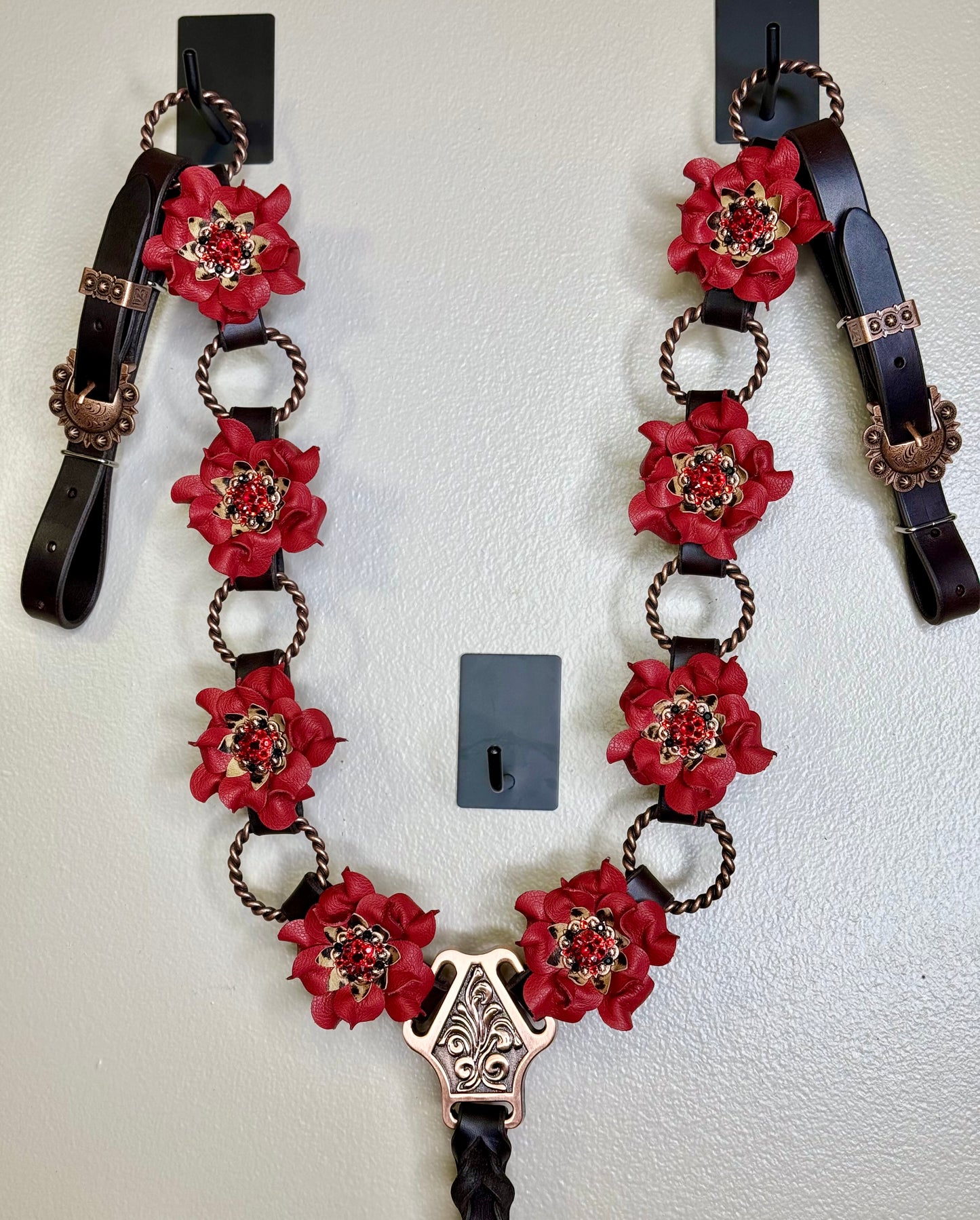 Red Cheetah Ring Breast Collar