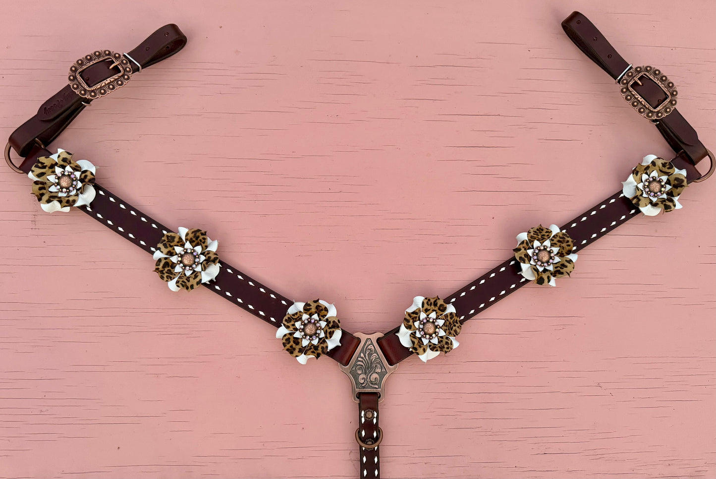 White Cheetah Buckstitch Set