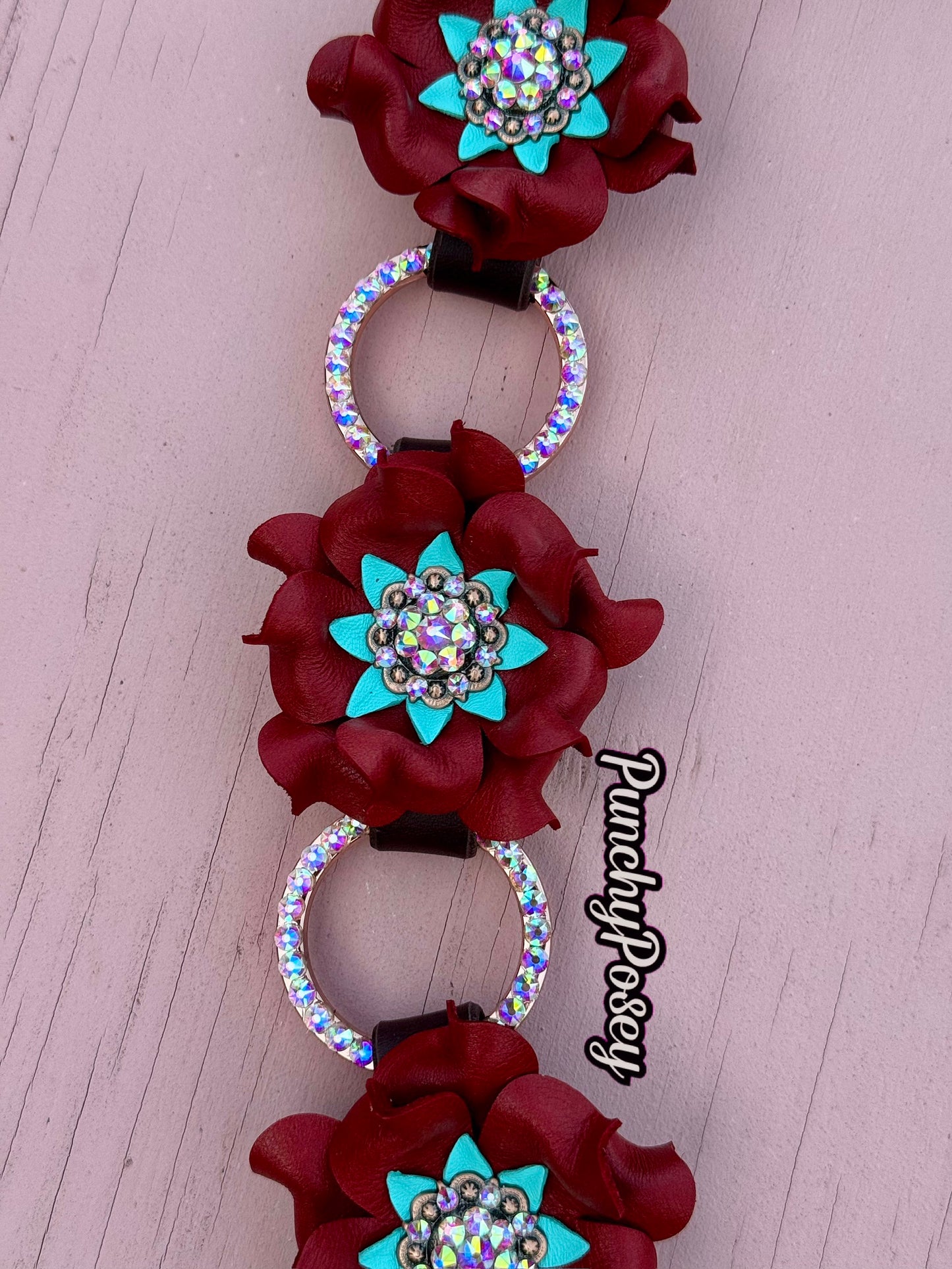 Red Bling Ring Breast Collar
