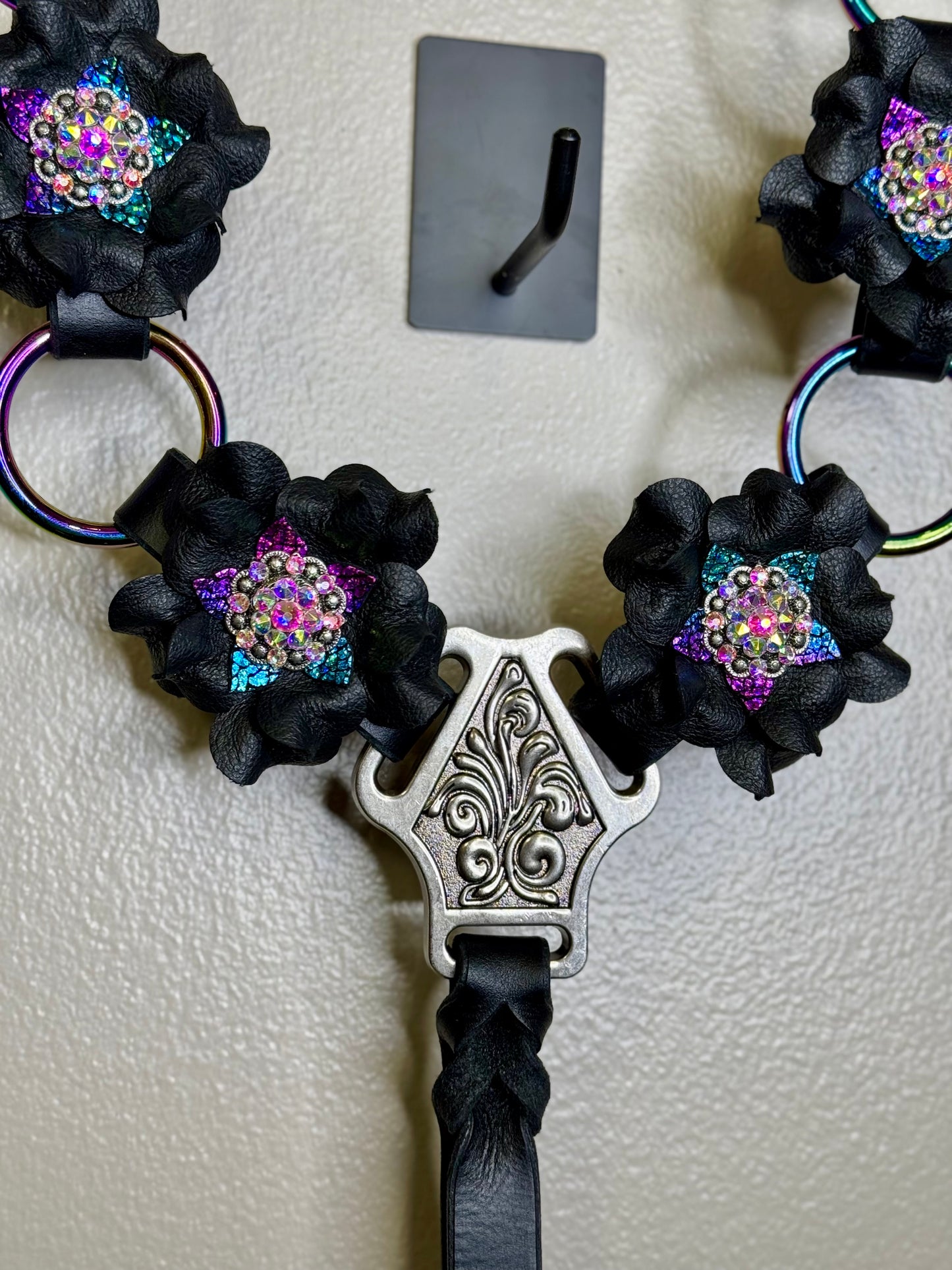 Black Rainbow Ring Breast Collar