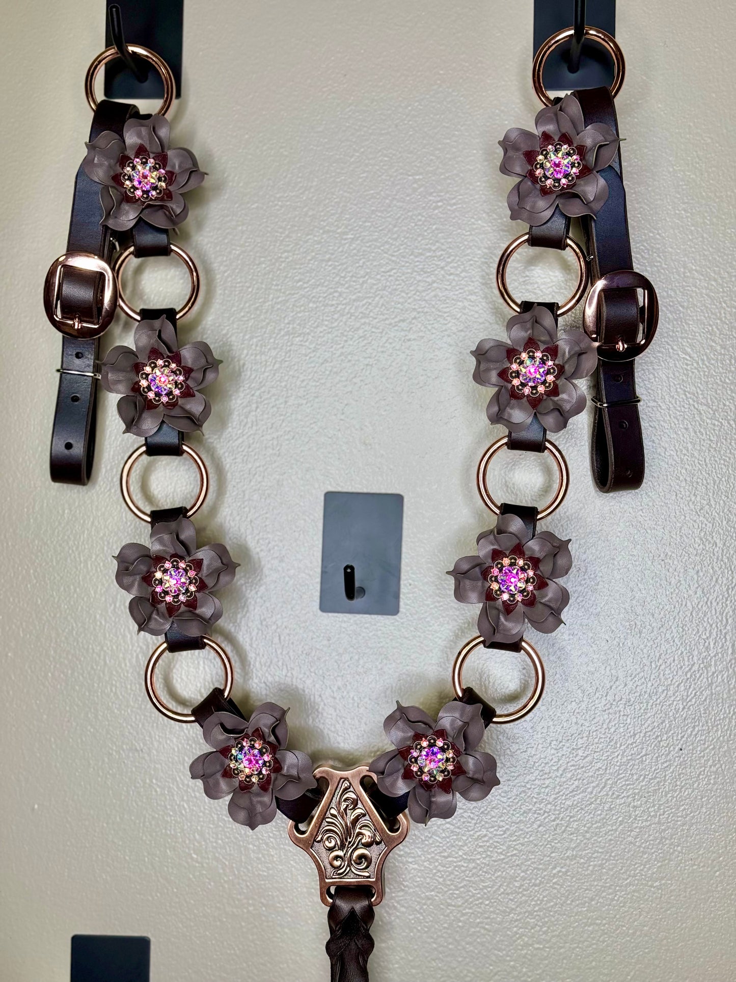 Taupe Rose Gold Ring Breast Collar