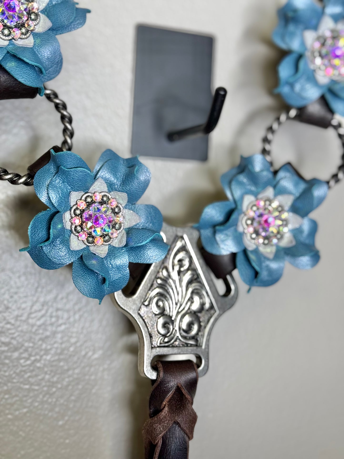 Ice Blue Posey Ring Breast Collar