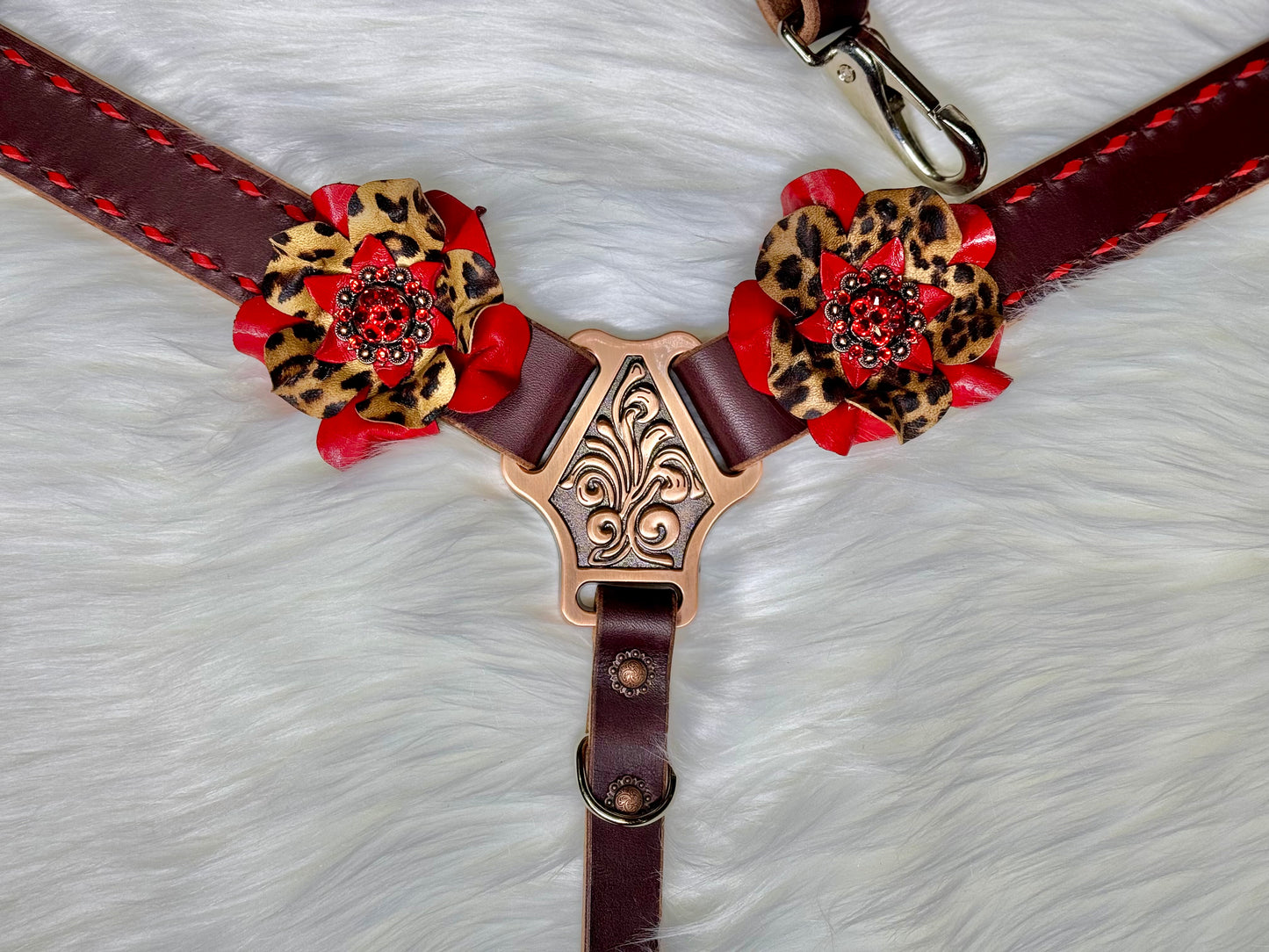 Red Cheetah Posey Tack Set