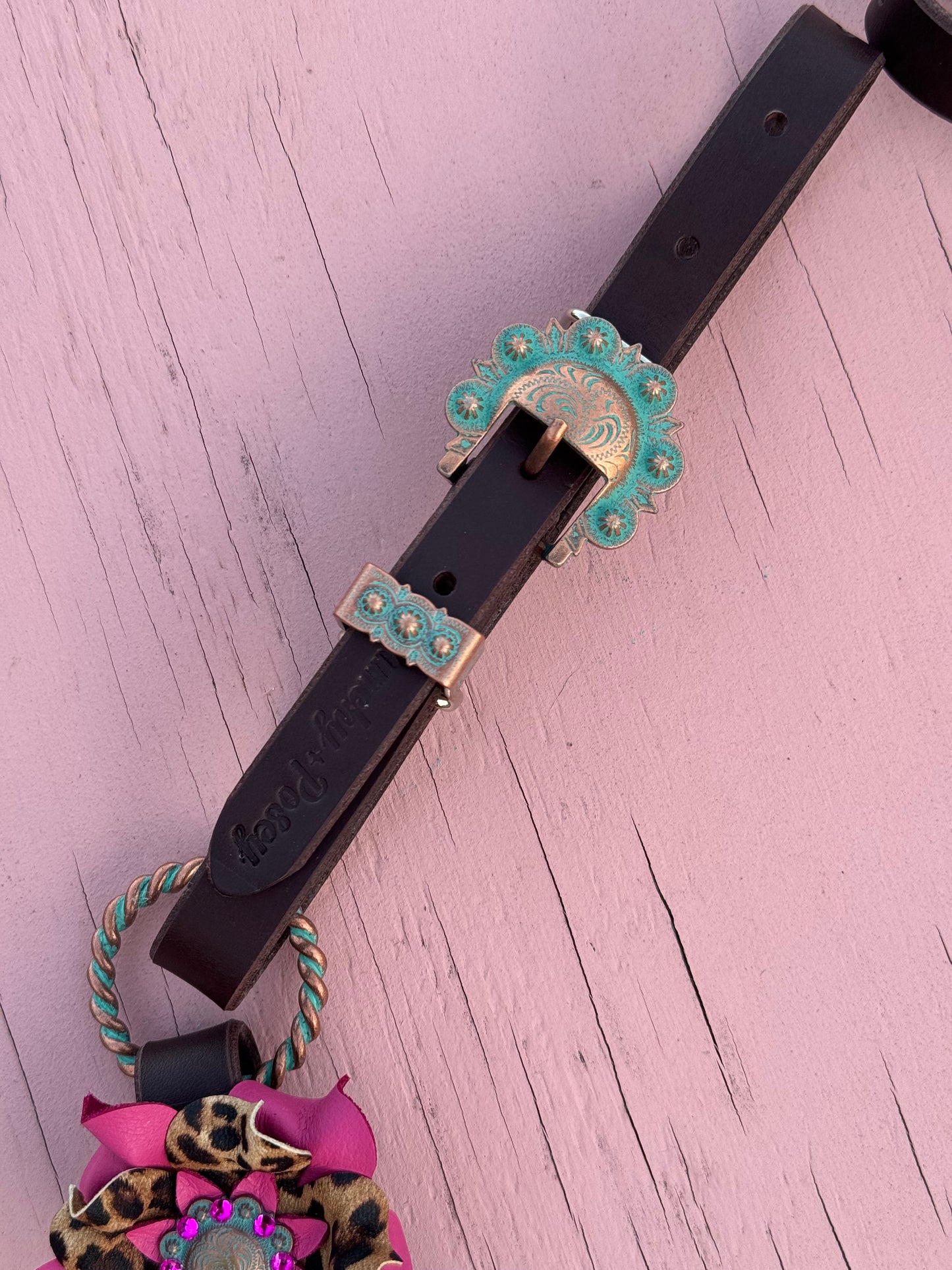 Pink Cheetah Ring Breast Collar