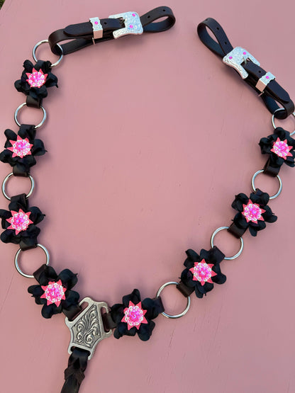 Black/Pink Posey Ring Breast Collar