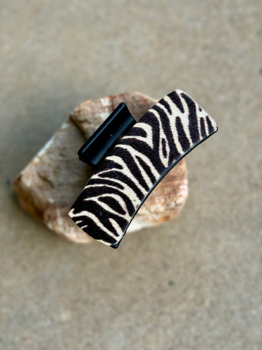 Zebra Print Claw Clip