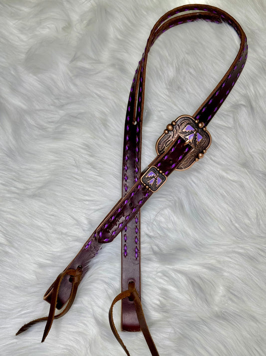 Purple Thunderbird Headstall