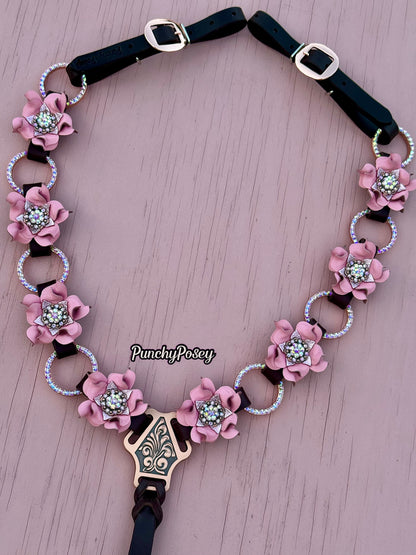 Pink Bling Ring Breast Collar