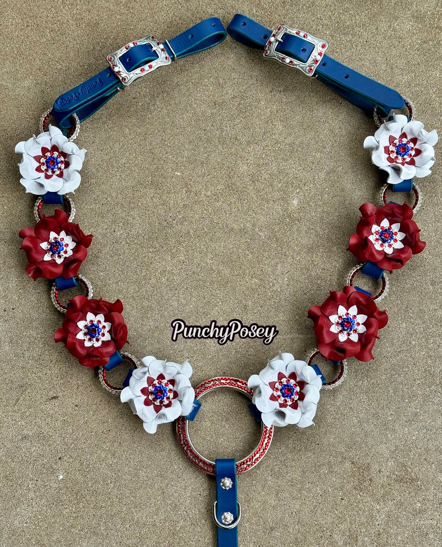 Patriotic Posey Breast Collar