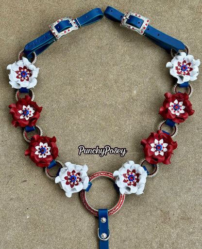 Patriotic Posey Breast Collar