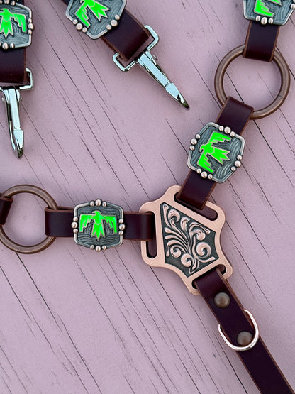 Lime Thunderbird Tack Set