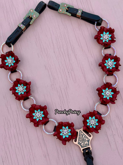Red Bling Ring Breast Collar