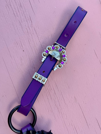 Purple Black Ring Breast Collar
