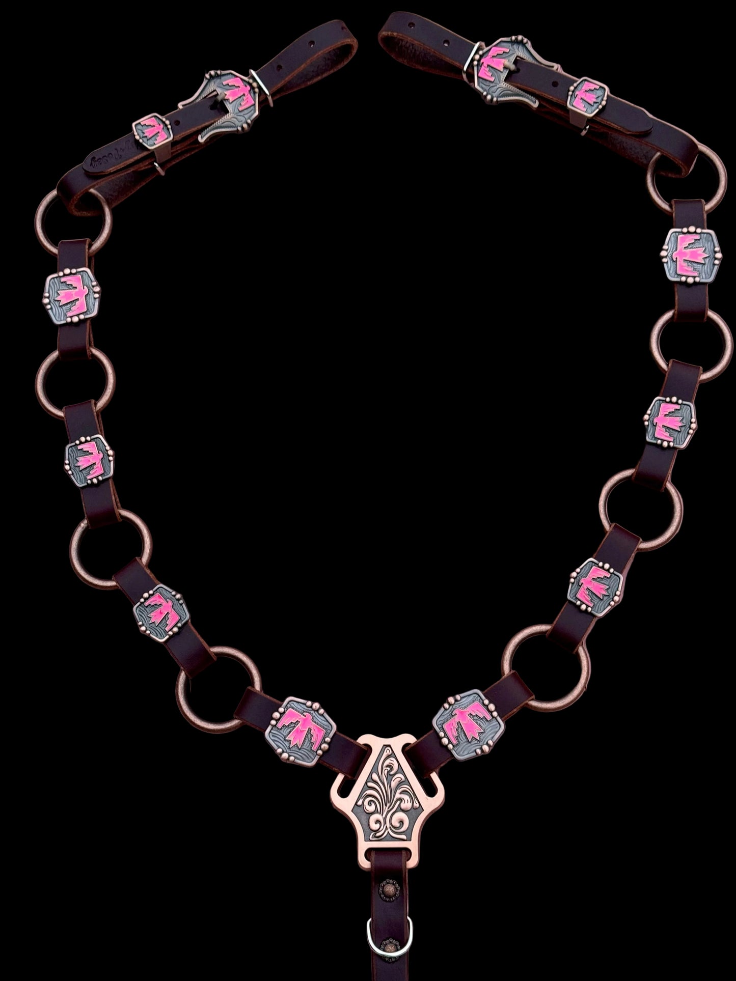 Hot Pink Thunderbird Ring Breast Collar