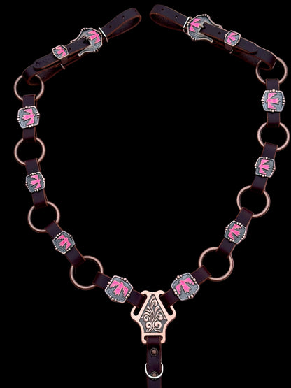 Hot Pink Thunderbird Ring Breast Collar