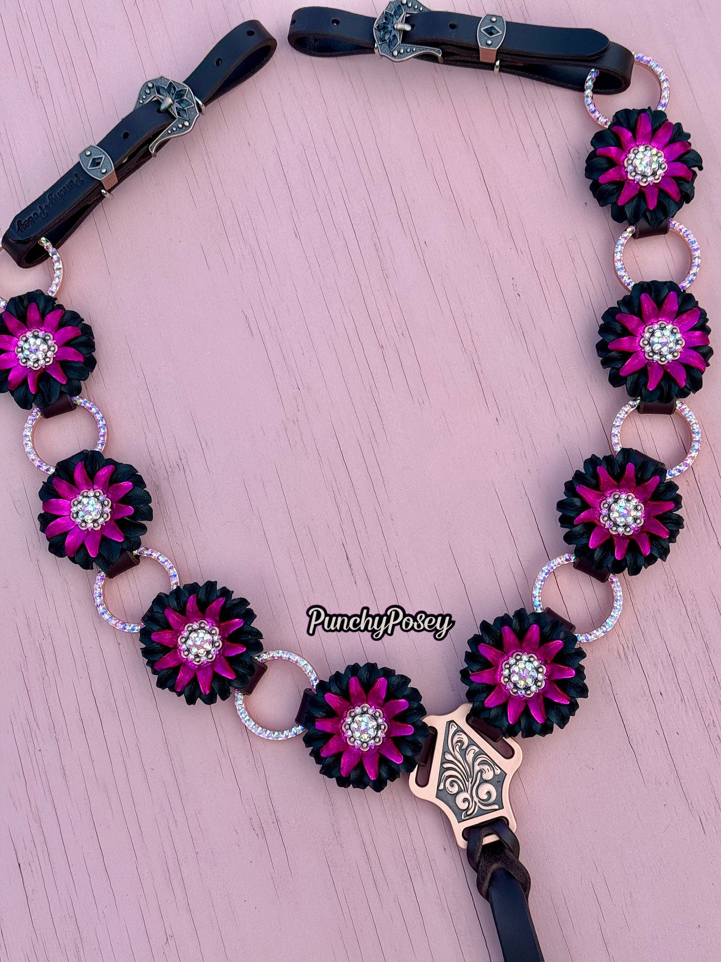 Pink Sunflower Breast Collar